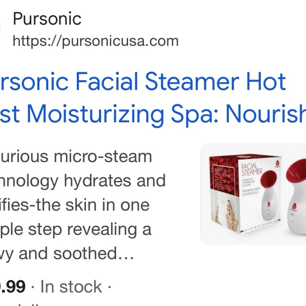 Pink and White Facial Steamer